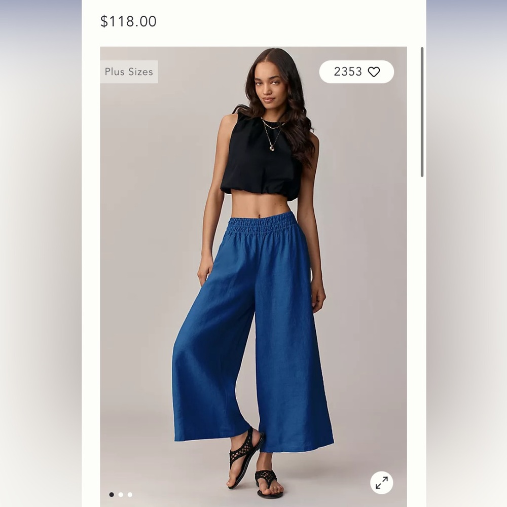 Anthropologie The Somerset Pull-On Pants: Linen Edition